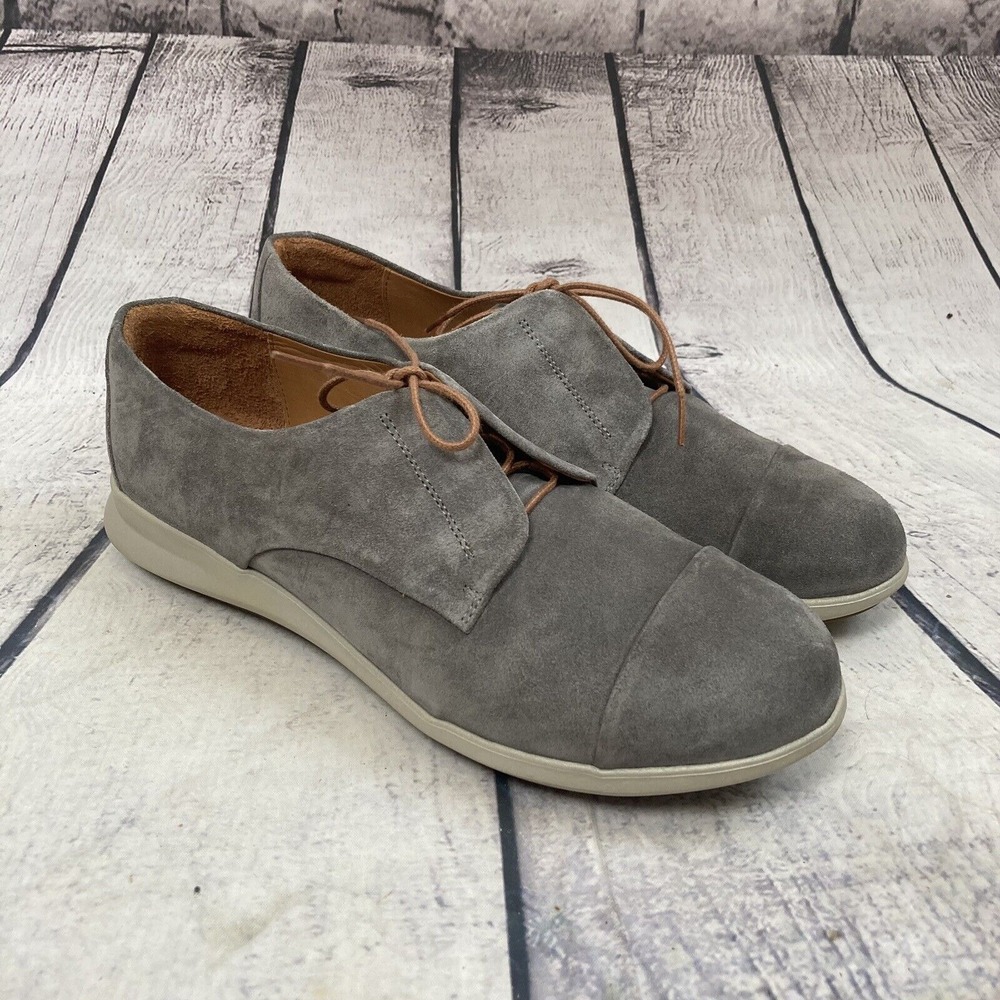 Samuel Hubbard Womens 9M Hubbard Free Casual Walking Shoe‎ Gray Nubuck Leather